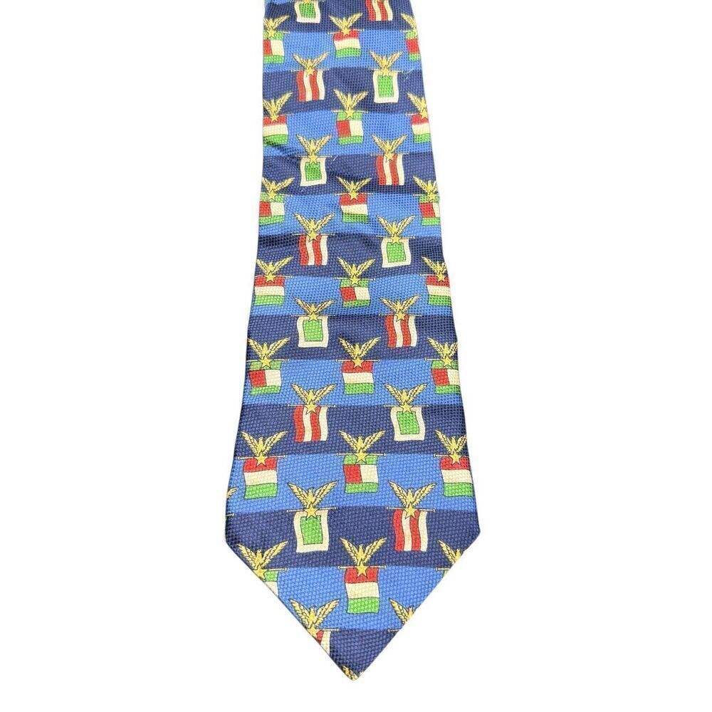 Tommy Hilfiger Men’s Necktie 100% Silk Textured Italy Vintage Career